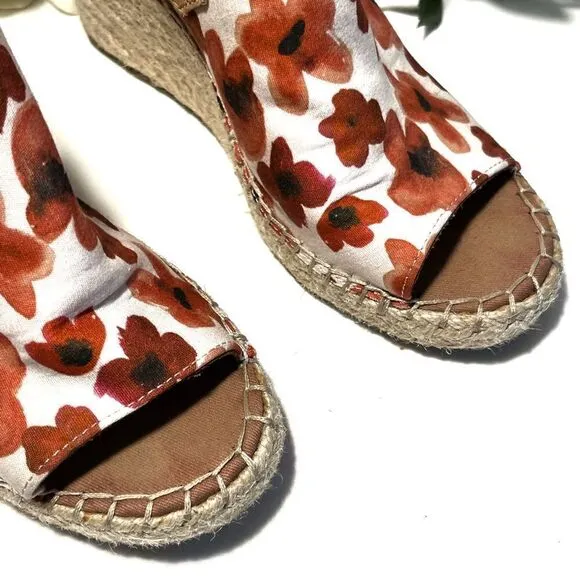 Toms Poppy Monica Wedge
