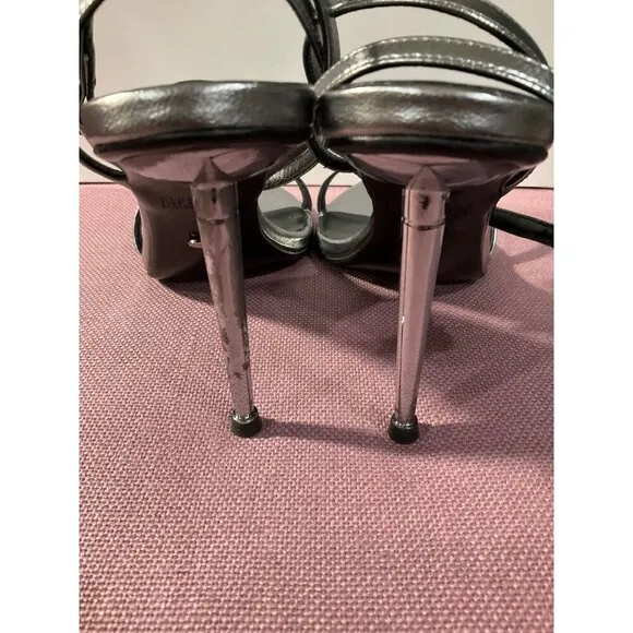 Tony Bianco Myra Sandals in Gunmetal Glimmer 7.5 New with Box Womens High Heels