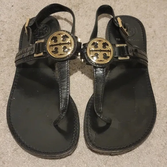 Tory Burch Cassia Thong Sandal Black Size 7