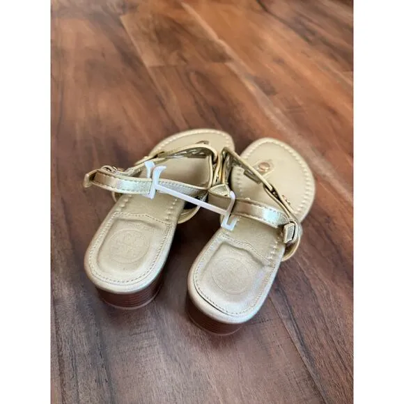 Tory Burch Gold Sandals Size 39