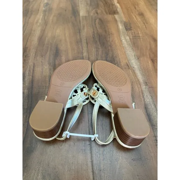 Tory Burch Gold Sandals Size 39
