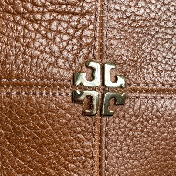 Tory Burch Jolie Pebbled Leather Riding Boots Made in Brazil