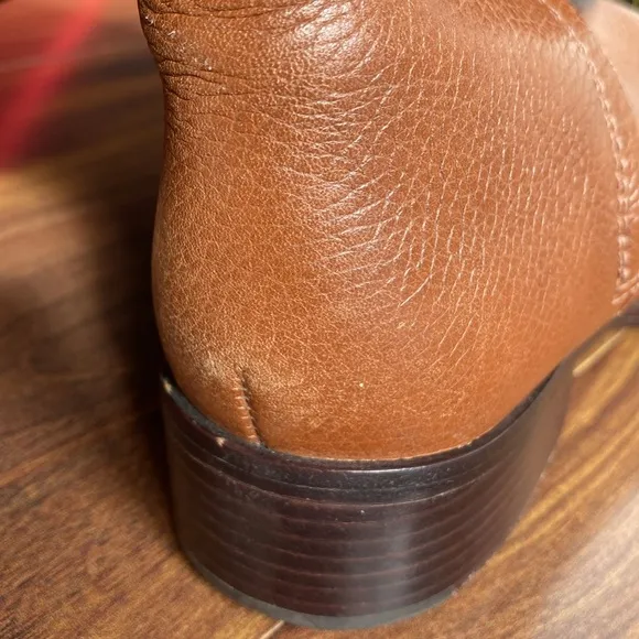 Tory Burch Jolie Pebbled Leather Riding Boots Made in Brazil