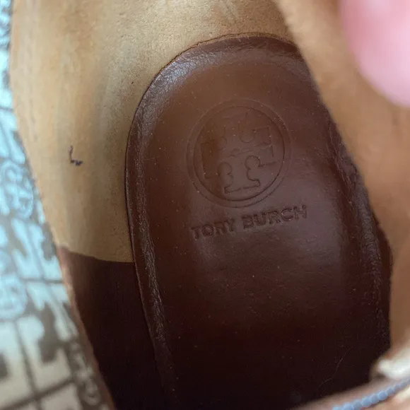 Tory Burch Jolie Pebbled Leather Riding Boots Made in Brazil