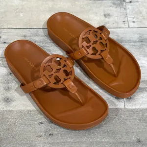 TORY BURCH MILLER CLOUD WOMENS SANDALS - MIELE / MIELE  SIZE - 7 .US