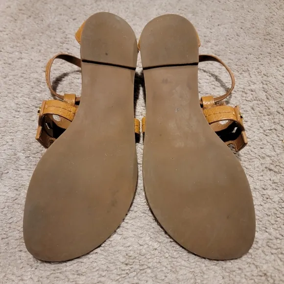 Tory Burch Phoebe Thong Sandals Royal Tan Size 7