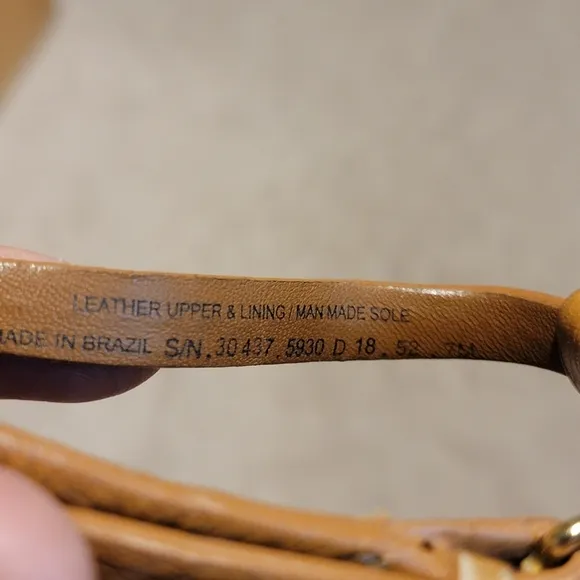 Tory Burch Phoebe Thong Sandals Royal Tan Size 7