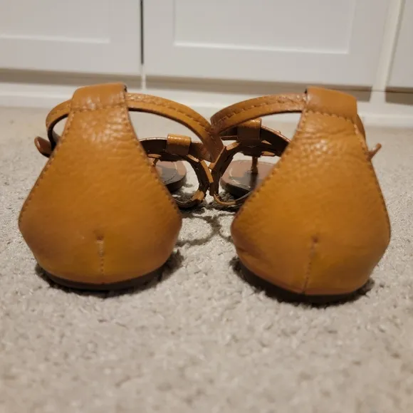 Tory Burch Phoebe Thong Sandals Royal Tan Size 7
