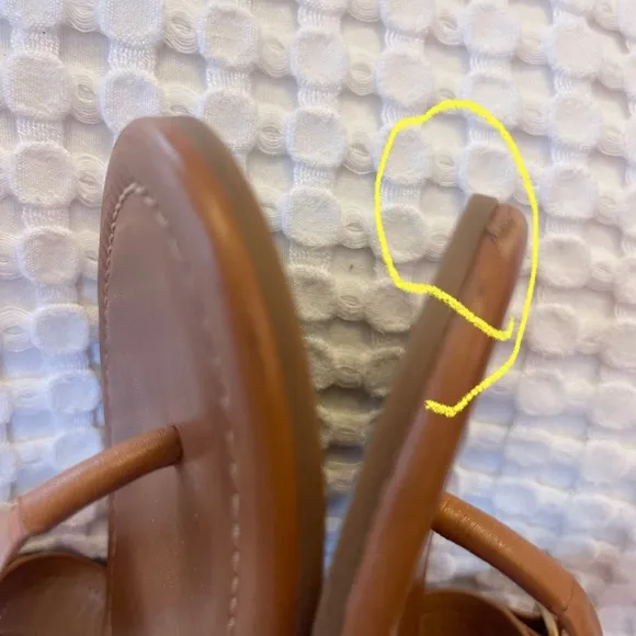 Tory Burch Tan Sandals with Gold Buckle