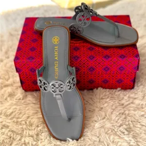 Tory Burch Tiny Miller Thong Sandals cloud blue