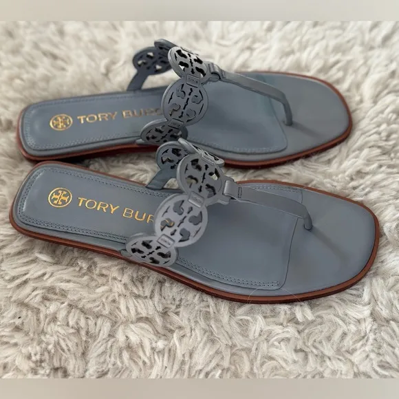 Tory Burch Tiny Miller Thong Sandals cloud blue