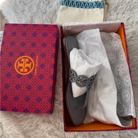 Tory Burch Tiny Miller Thong Sandals cloud blue