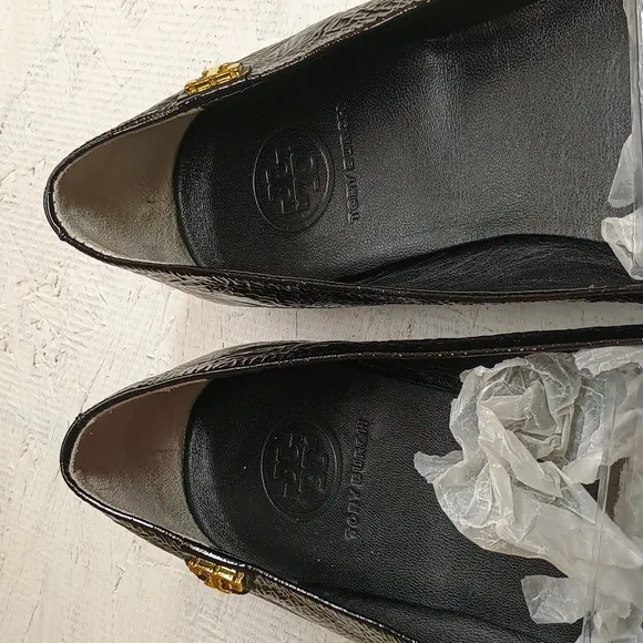 Tory Burch Travel T Ballet Crinkle Flats