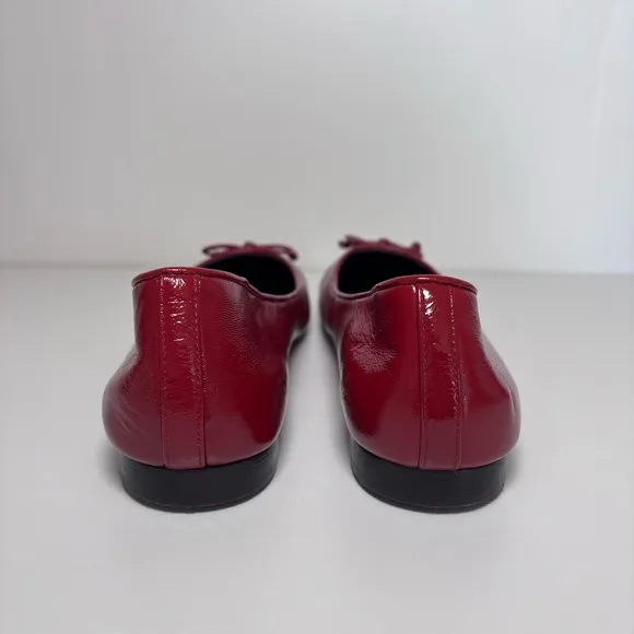 Tory Burch Women's Cap-Toe Leather Ballet Flat Brick Lane Coco Size 9