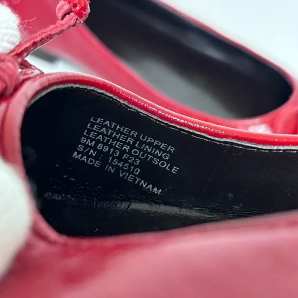 Tory Burch Women's Cap-Toe Leather Ballet Flat Brick Lane Coco Size 9