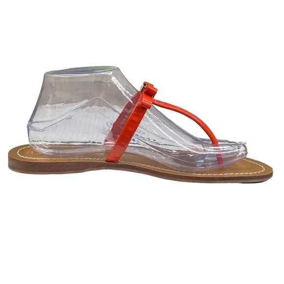 Tory Burch Women's Leighanne Red Thong Bow Sandals Size US 9