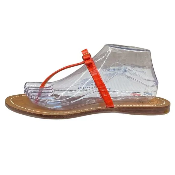 Tory Burch Women's Leighanne Red Thong Bow Sandals Size US 9