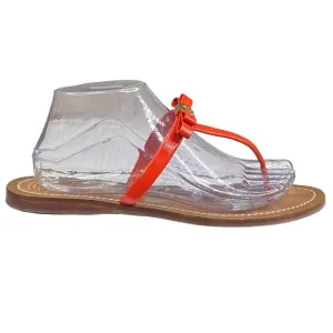 Tory Burch Women's Leighanne Red Thong Bow Sandals Size US 9