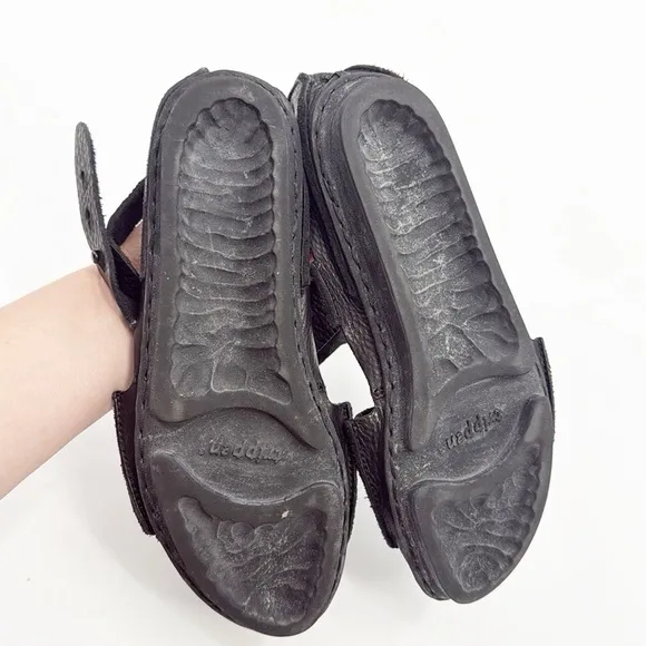 Trippen Coil F Sandal In Waw Black Gladiator Leather Germany Made Size 9.5 41