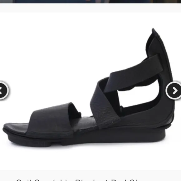 Trippen Coil F Sandal In Waw Black Gladiator Leather Germany Made Size 9.5 41