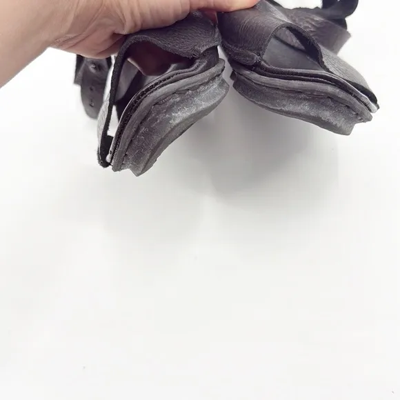 Trippen Coil F Sandal In Waw Black Gladiator Leather Germany Made Size 9.5 41