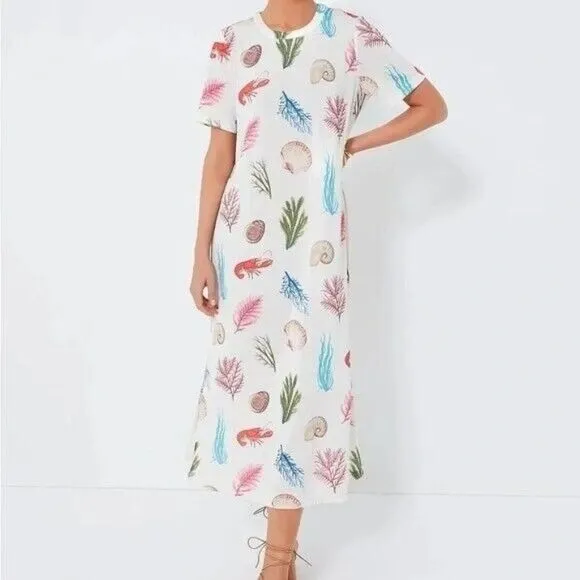 TUCKERNUCK Bahama Botanical Colette Dress Size Large NEW Beachy Resortwear