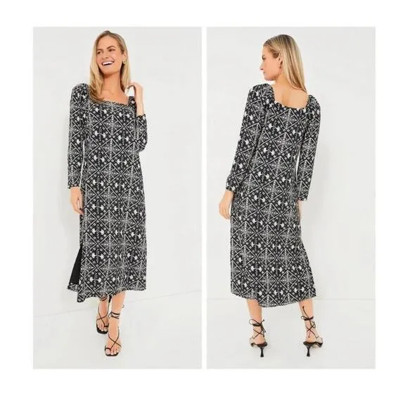 Tuckernuck Hyacinth House Sabrina Square Neck Midi Dress NWT XXS 2XS
