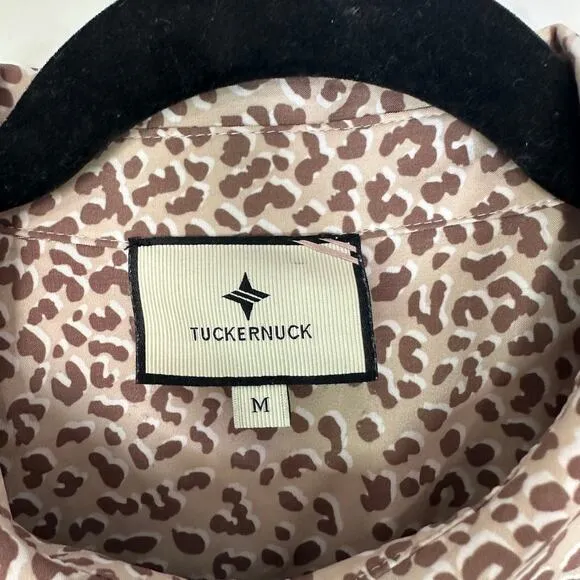 Tuckernuck Light Leopard Hayes Drop Waist Mini Dress Size Medium