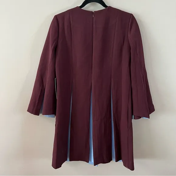 Tuckernuck Long sleeve griffiths a line dress Ladies xxl Merlot and sky blue