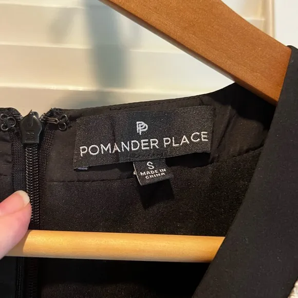 Tuckernuck Pomander Place Coco Black White Gold HoundstoothTweed Dress