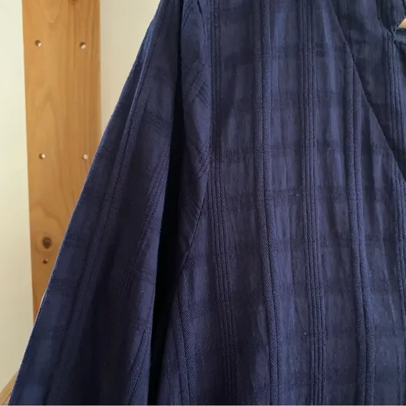 Tuckernuck Pomander Place Navy Blue Carolina Caftan Midi Dress