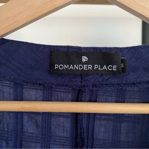 Tuckernuck Pomander Place Navy Blue Carolina Caftan Midi Dress