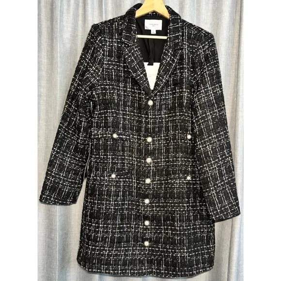 TUCKERNUCK Pomander Place NWT Black Tweed Stacie Dress NWT Size XL