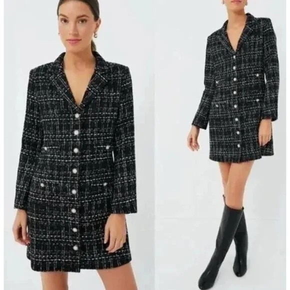 TUCKERNUCK Pomander Place NWT Black Tweed Stacie Dress NWT Size XL
