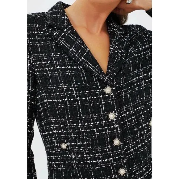 TUCKERNUCK Pomander Place NWT Black Tweed Stacie Dress NWT Size XL