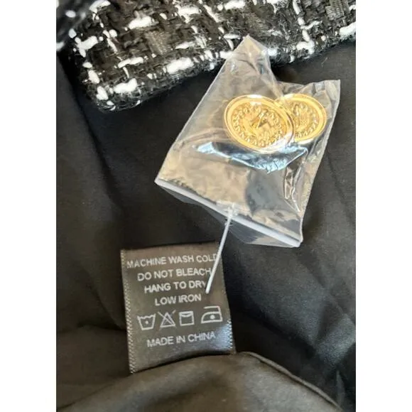 TUCKERNUCK Pomander Place NWT Black Tweed Stacie Dress NWT Size XL