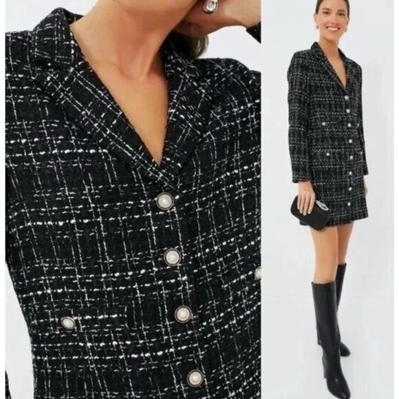TUCKERNUCK Pomander Place NWT Black Tweed Stacie Dress NWT Size XL