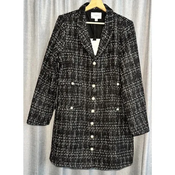 TUCKERNUCK Pomander Place NWT Black Tweed Stacie Dress NWT Size XL