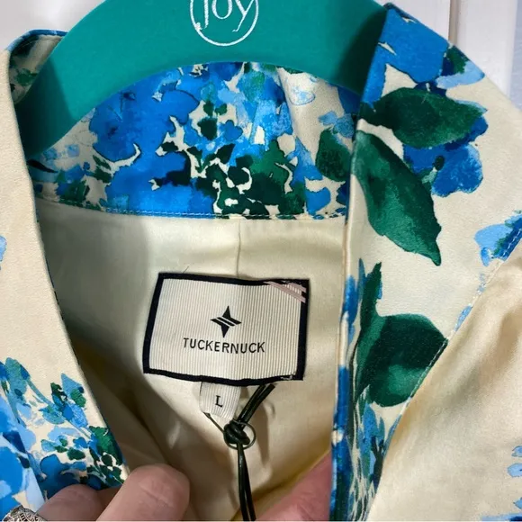 Tuckernuck Water's Edge Hydrangea Sleeveless Charlie Dress size large nwt new