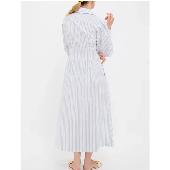 TUCKERNUCK White and Blue Stripe Corinne Dress