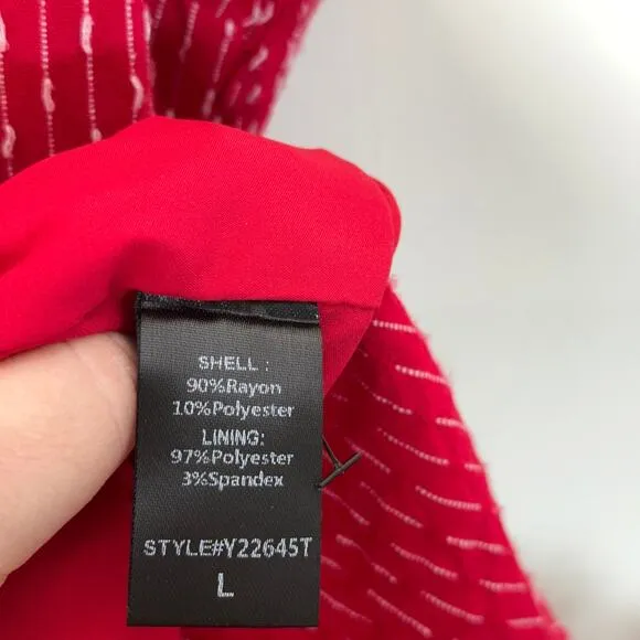 TUCKERNUCK x POMANDER PLACE Geneva Maxi Dress Red Sz L {W9}
