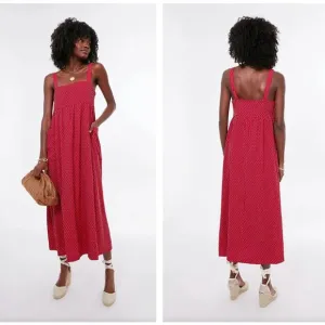 TUCKERNUCK x POMANDER PLACE Geneva Maxi Dress Red Sz L {W9}