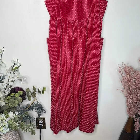 TUCKERNUCK x POMANDER PLACE Geneva Maxi Dress Red Sz L {W9}