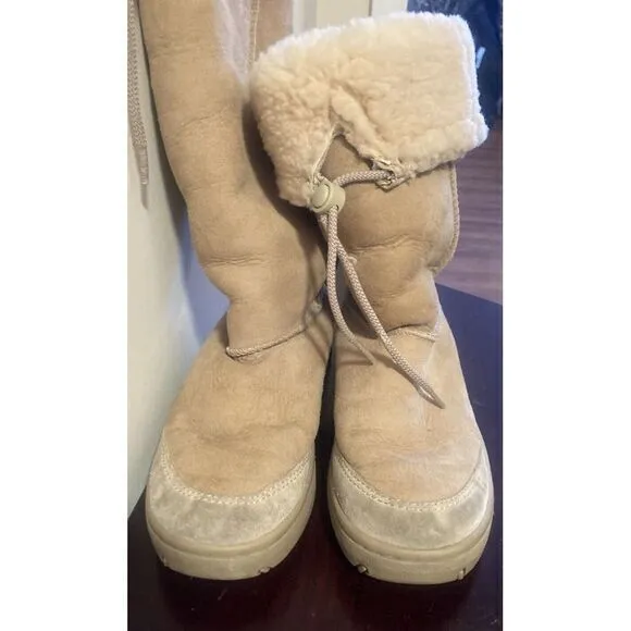 UGG Australia Boots Ultimate Tall‎ 5250 Suede Leather Shearling Tan Size 8