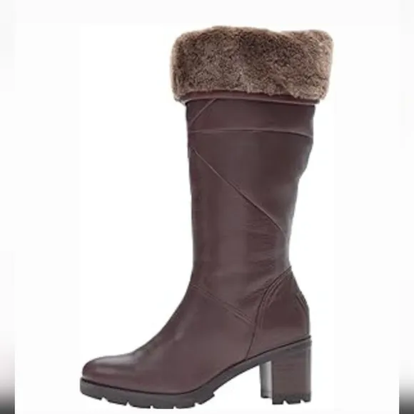 UGG Avery Stout Leather Water Resistant Cuffable High Heeled Boots Women's 8.5‎