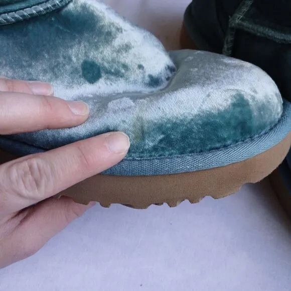 Ugg Boots Mini Atlantic Classic Velvet Shearling Cozy Comfort Slip‎ On Preppy