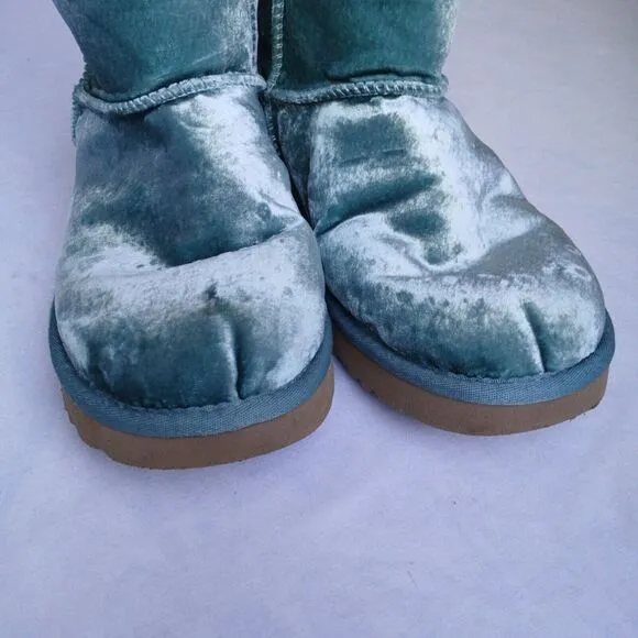 Ugg Boots Mini Atlantic Classic Velvet Shearling Cozy Comfort Slip‎ On Preppy