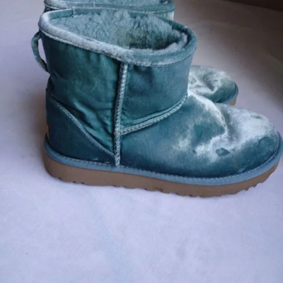 Ugg Boots Mini Atlantic Classic Velvet Shearling Cozy Comfort Slip‎ On Preppy