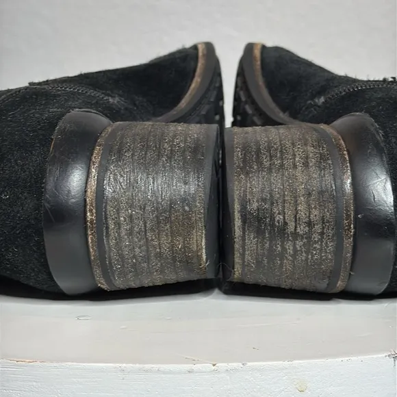 UGG BRIAR BURNISHED BLACK SUEDE WESTERN STYLE WINTER BOOTS