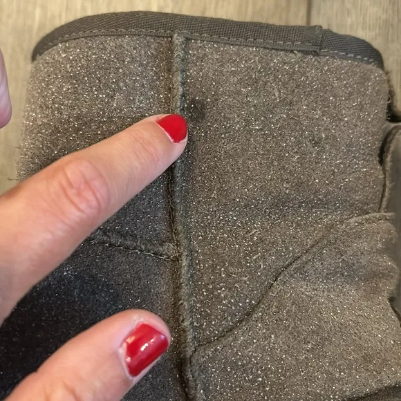 UGG Brown and Gray Ankle Boots with Plush Lining